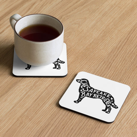 Chesapeake Bay Retriever | Silhouette | Cork-Back Coaster