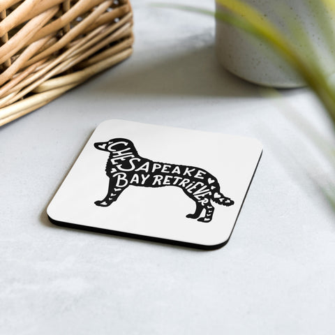 Chesapeake Bay Retriever | Silhouette | Cork-Back Coaster