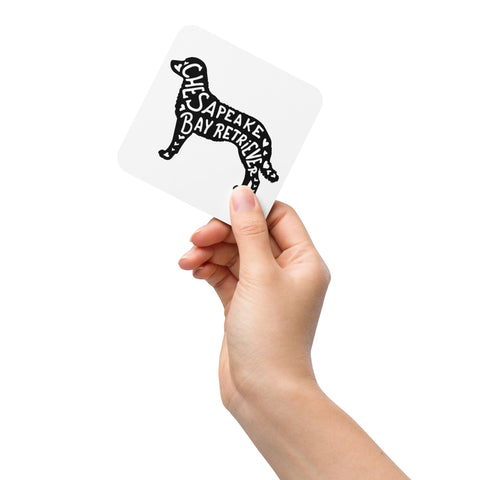Chesapeake Bay Retriever | Silhouette | Cork-Back Coaster