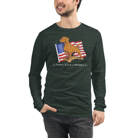 Vizsla Club of America | Unisex Long Sleeve Tee | Large Logo