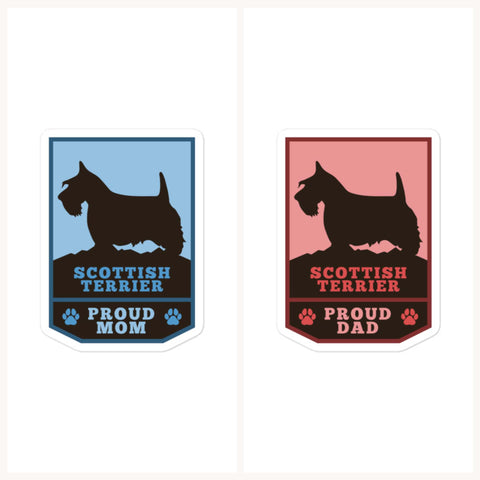 Scottish Terrier | Outdoor Style Badge | Sticker