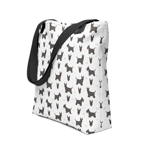 Scottish Terrier | Illustrated | Tote Bag