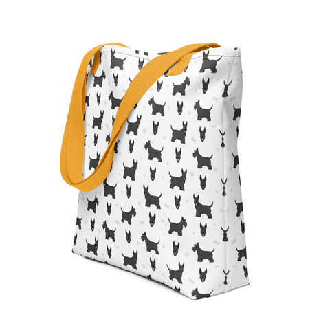 Scottish Terrier | Illustrated | Tote Bag