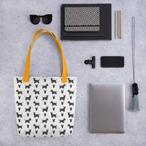 Scottish Terrier | Illustrated | Tote Bag