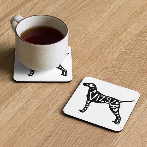 Vizsla | Silhouette | Cork-Back Coaster