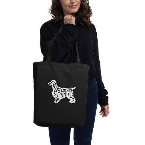 English Cocker Spaniel | Silhouette | Eco Tote Bag