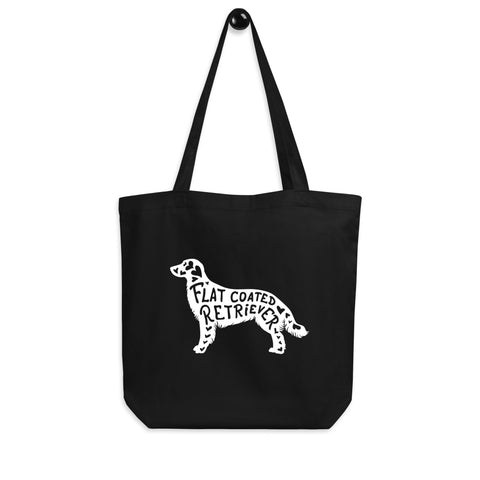 Flat-Coated Retriever | Silhouette | Eco Tote Bag