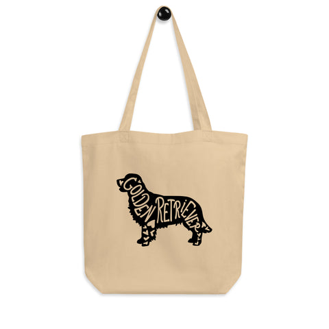 Golden Retriever [Field] | Silhouette | Eco Tote Bag