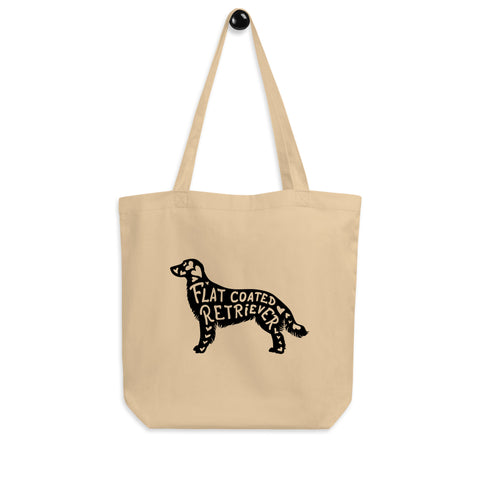 Flat-Coated Retriever | Silhouette | Eco Tote Bag