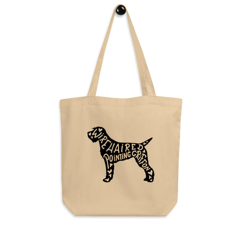 Wirehaired Pointing Griffon | Silhouette | Eco Tote Bag