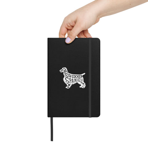 English Cocker Spaniel | Silhouette | Hardcover Bound Notebook