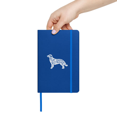 Flat-Coated Retriever | Silhouette | Hardcover Bound Notebook