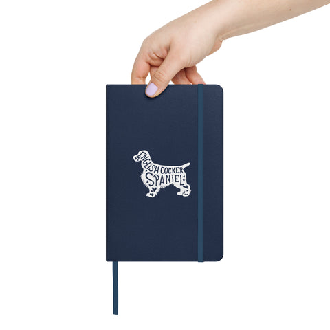 English Cocker Spaniel | Silhouette | Hardcover Bound Notebook