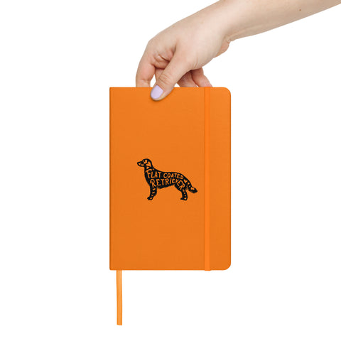 Flat-Coated Retriever | Silhouette | Hardcover Bound Notebook