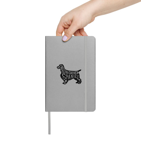 English Cocker Spaniel | Silhouette | Hardcover Bound Notebook