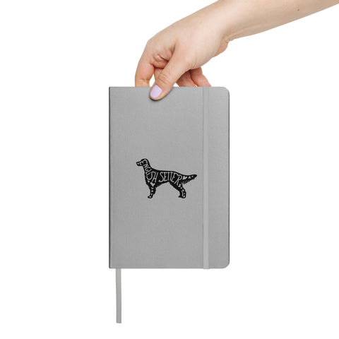 English Setter | Silhouette | Hardcover Bound Notebook