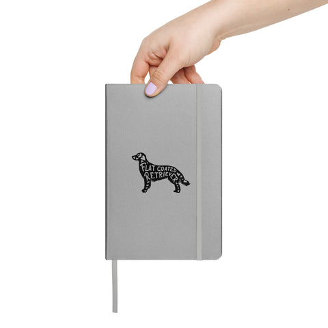 Flat-Coated Retriever | Silhouette | Hardcover Bound Notebook