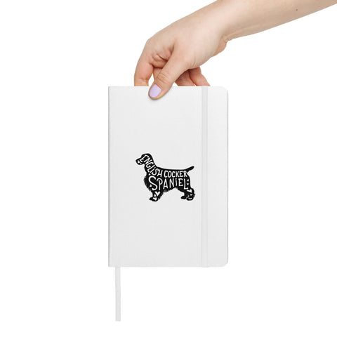 English Cocker Spaniel | Silhouette | Hardcover Bound Notebook