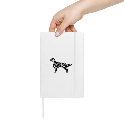 English Setter | Silhouette | Hardcover Bound Notebook