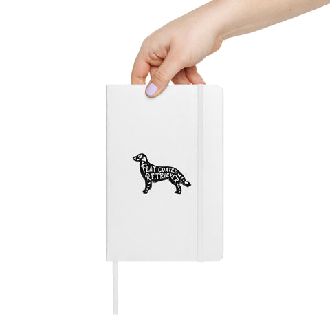 Flat-Coated Retriever | Silhouette | Hardcover Bound Notebook