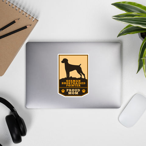 German Shorthaired Pointer | Proud Mom / Dad - Outdoor Style Badge | Sticker