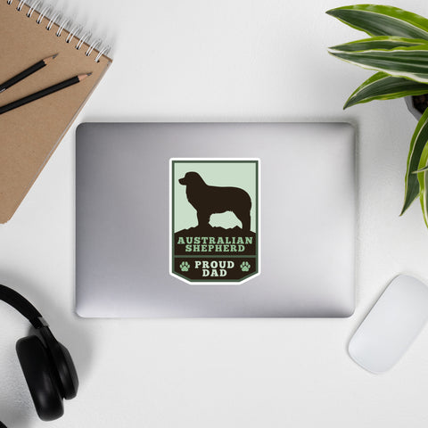 Australian Shepherd | Proud Mom / Dad - Outdoor Style Badge | Sticker