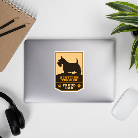 Scottish Terrier | Outdoor Style Badge | Sticker