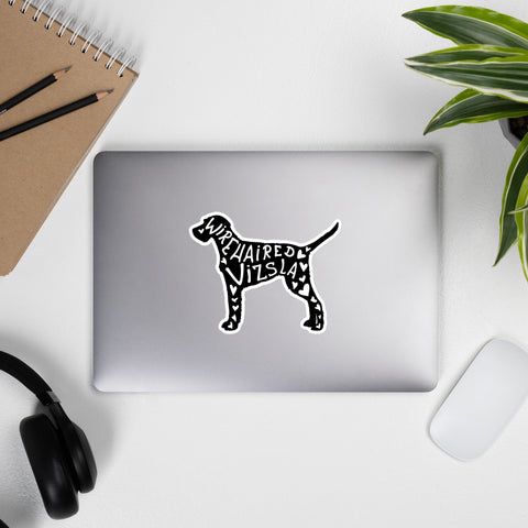 Wirehaired Vizsla | Silhouette | Sticker