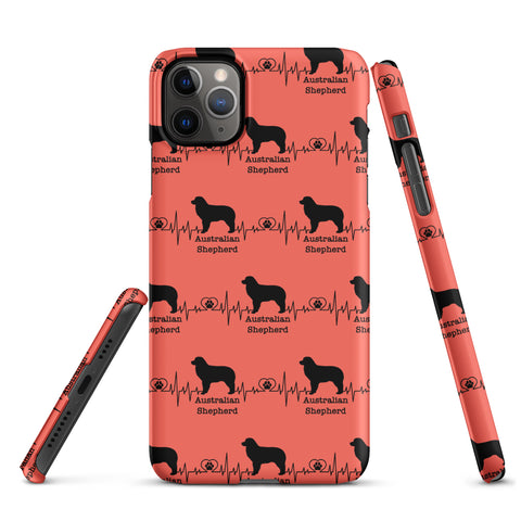 Australian Shepherd | Heartbeat | iPhone® Snap Case