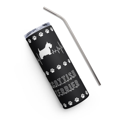 Scottish Terrier | Heartbeat | 20 oz Stainless Steel Tumbler