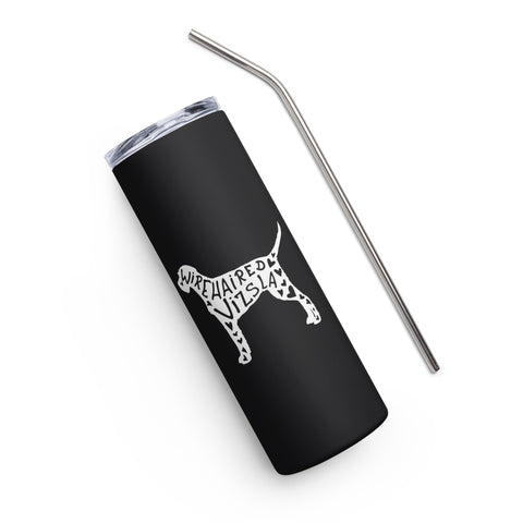 Wirehaired Vizsla | Silhouette | 20 oz Stainless Steel Tumbler