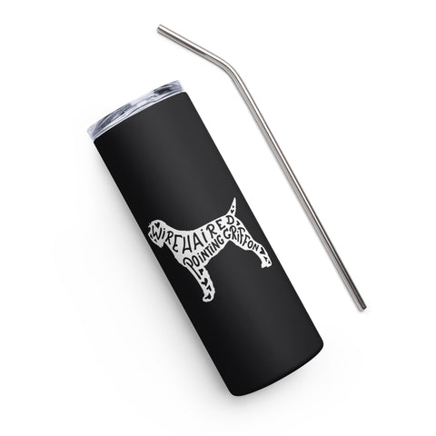 Wirehaired Pointing Griffon | Silhouette | 20 oz Stainless Steel Tumbler