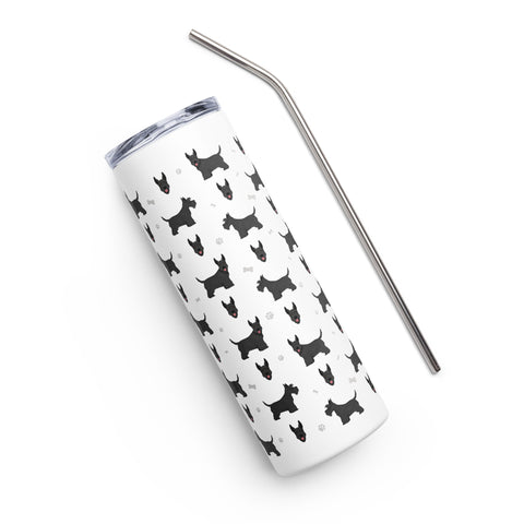 Scottish Terrier | Illustrated | 20 oz Stainless Steel Tumbler