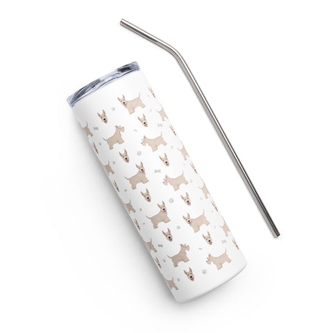 Scottish Terrier | Illustrated | 20 oz Stainless Steel Tumbler