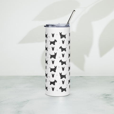 Scottish Terrier | Illustrated | 20 oz Stainless Steel Tumbler