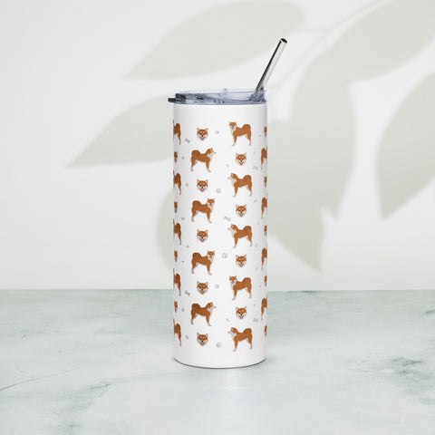 Shiba Inu | Illustrated | 20 oz Stainless Steel Tumbler