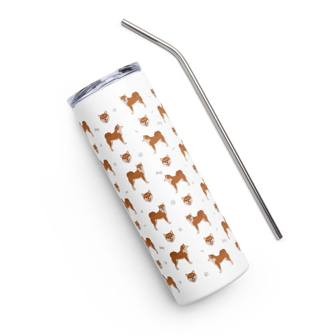 Shiba Inu | Illustrated | 20 oz Stainless Steel Tumbler