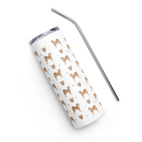 Shiba Inu | Illustrated | 20 oz Stainless Steel Tumbler