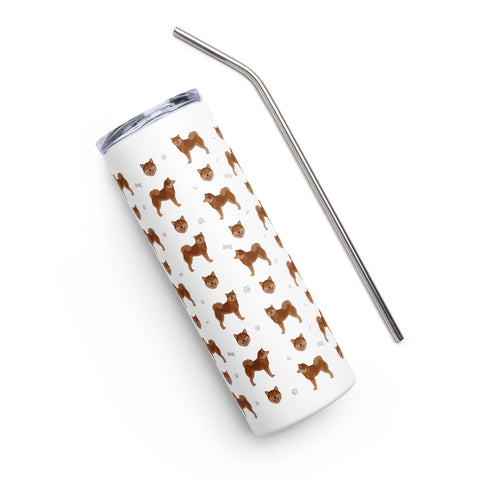 Shiba Inu | Illustrated | 20 oz Stainless Steel Tumbler