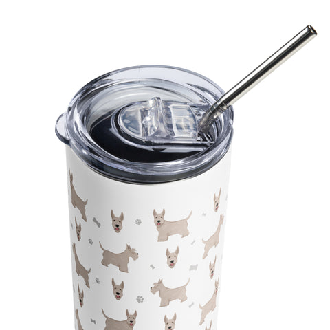 Scottish Terrier | Illustrated | 20 oz Stainless Steel Tumbler