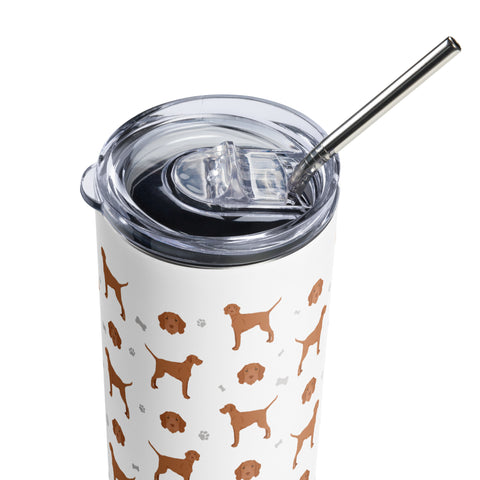 Wirehaired Vizsla | Illustrated | 20 oz Stainless Steel Tumbler