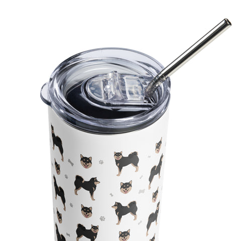 Shiba Inu | Illustrated | 20 oz Stainless Steel Tumbler