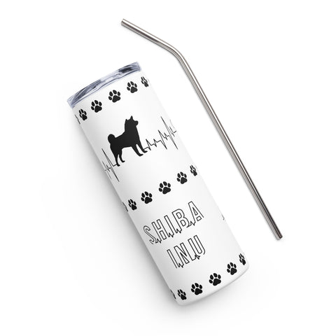 Shiba Inu | Heartbeat | 20 oz Stainless Steel Tumbler