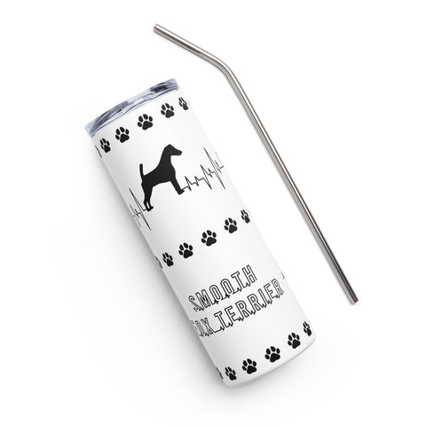 Smooth Fox Terrier | Heartbeat | 20 oz Stainless Steel Tumbler