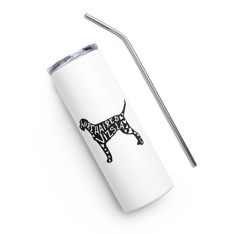 Wirehaired Vizsla | Silhouette | 20 oz Stainless Steel Tumbler