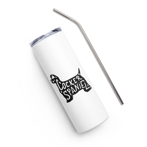 American Cocker Spaniel | Silhouette | 20 oz Stainless Steel Tumbler