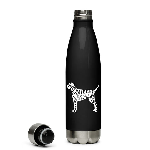 Wirehaired Vizsla | Silhouette | 17 oz Stainless Steel Water Bottle