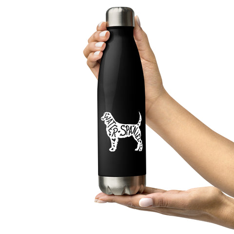 American Water Spaniel | Silhouette | 17 oz Stainless Steel Water Bottle