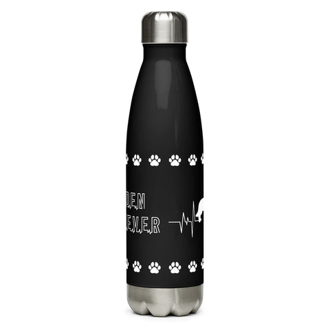 Golden Retriever [Field] | Heartbeat | 17 oz Stainless Steel Water Bottle