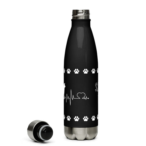 Shiba Inu | Heartbeat | 17 oz Stainless Steel Water Bottle